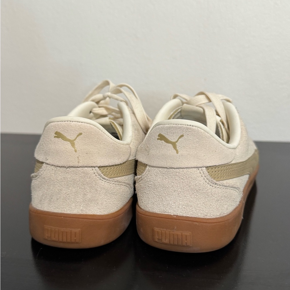 Puma Cream snd Gold Suede Sneakers - Picture 3 of 7